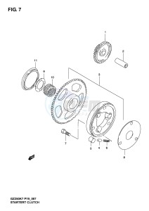 GZ250 (P19) drawing STARTER CLUTCH