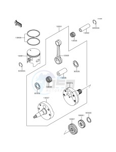 KX 250 K [KX250] (K2) [KX250] drawing CRANKSHAFT_PISTON-- S- -