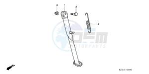 CRF230F9 Australia - (U) drawing SIDE STAND