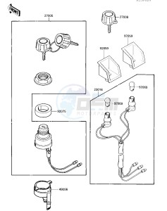 KLF 300 A [BAYOU 300] (A2) [BAYOU 300] drawing IGNITION SWITCH