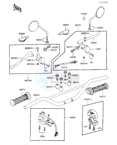 KE 100 B [KE100] (B9-F10) [KE100] drawing HANDLEBAR