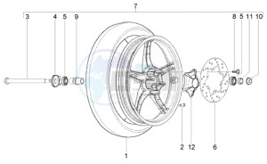 Liberty 50 2t RST drawing Front wheel