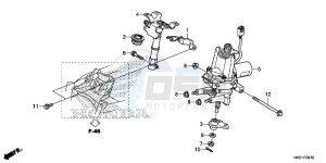 TRX420FM2H Europe Direct - (ED) drawing STEERING SHAFT (EPS)