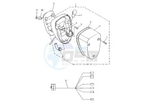 XVZ ROYAL STAR 1300 drawing TAILLIGHT