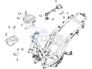 Beverly 125 Sport e3 drawing Voltage Regulators - Electronic Control Units (ecu) - H.T. Coil