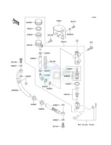 VN 800 E [VULCAN 800 DRIFTER] (E6F) E6F drawing REAR MASTER CYLINDER