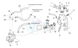 SR 50 H2O new ie AND carb. drawing Injection unit