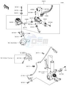 NINJA ZX-10R ZX1000SHF XX (EU ME A(FRICA) drawing Front Master Cylinder