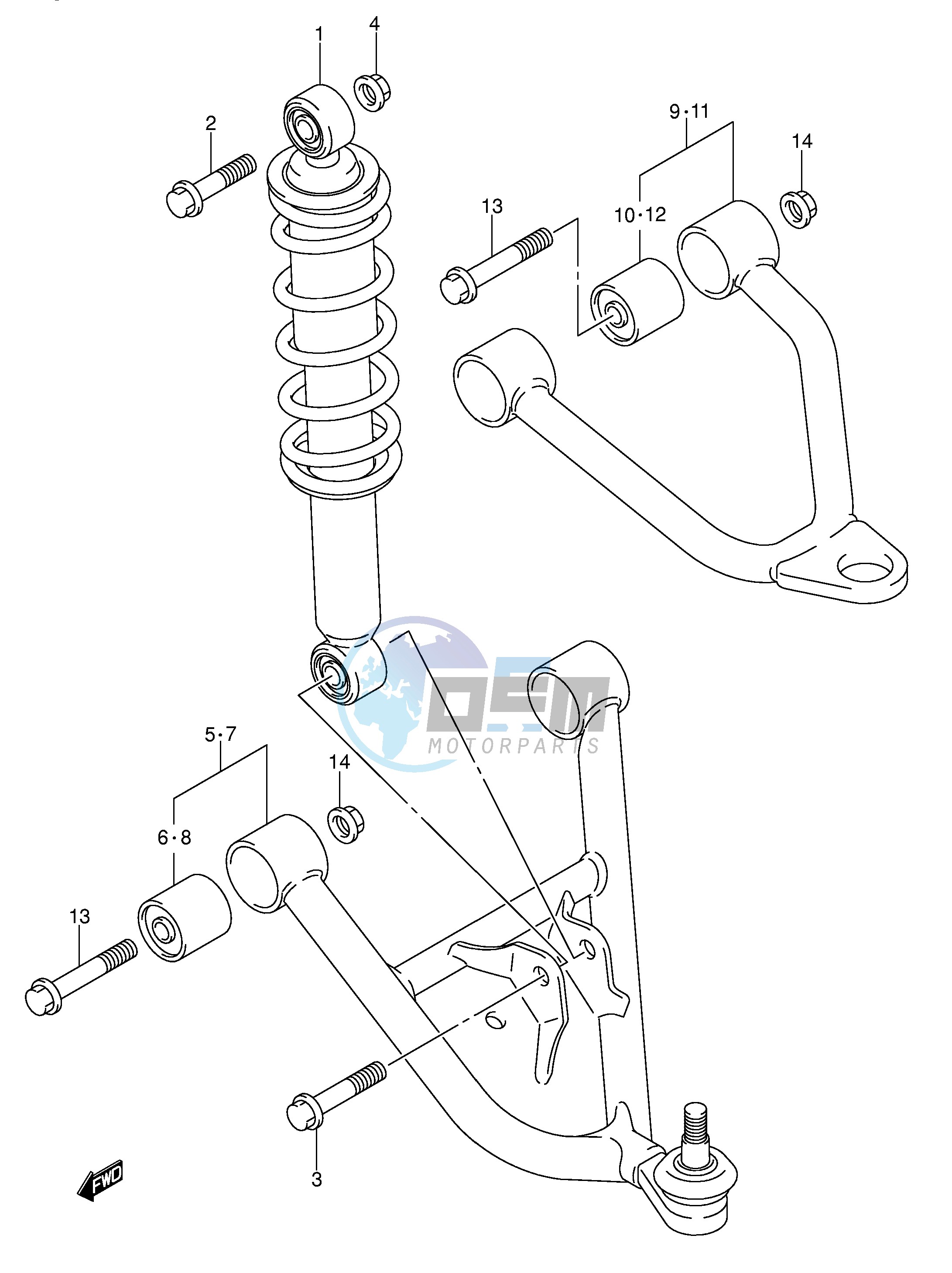 SUSPENSION ARM (MODEL K5 K6)