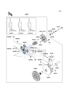 KVF750 4x4 KVF750LCF EU GB drawing Drive Converter