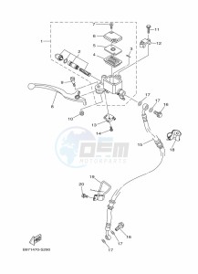 FZN250 (B8H4) drawing FRONT MASTER CYLINDER