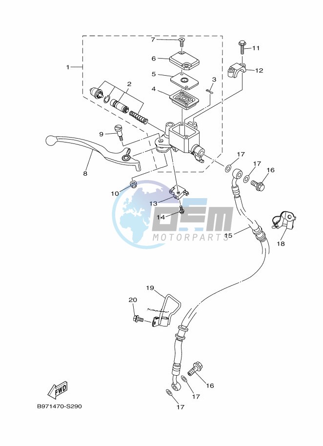 FRONT MASTER CYLINDER