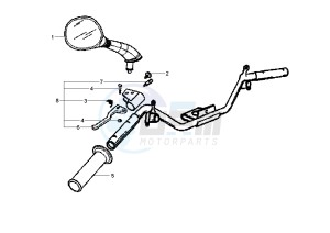 Fly 150 drawing Rear brake control