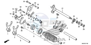 NC700DC Integra E drawing GEARSHIFT DRUM