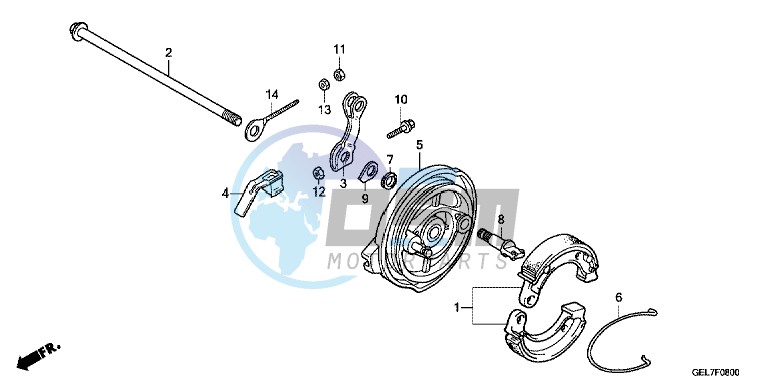 REAR BRAKE PANEL