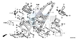 NC700XC drawing FRAME BODY