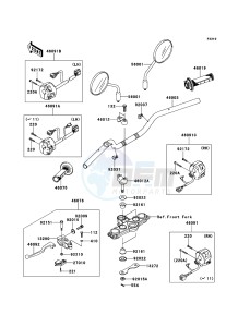 KLX125 KLX125CCF XX (EU ME A(FRICA) drawing Handlebar