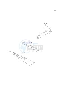 KX 250 R (R6F-R7F) R7F drawing OWNERS TOOLS