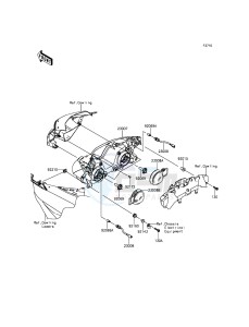 NINJA_ZX-6R_ABS ZX636FEF FR GB XX (EU ME A(FRICA) drawing Headlight(s)