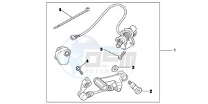 NC700SAD NC700S ABS 2ED - (2ED) drawing KIT,DCT PEDALSHI F