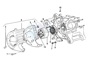 Hexagon LX-LXT 125-180 drawing Flywheel magneto