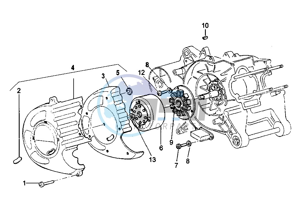 Flywheel magneto