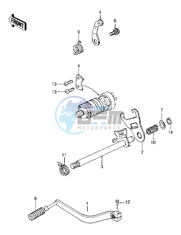 GEAR CHANGE MECHANISM -- 83 C1- -