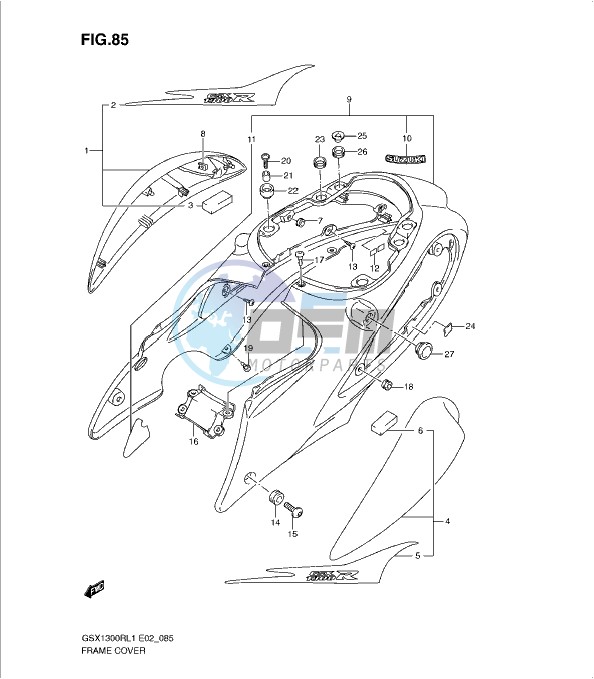 FRAME COVER (GSX1300RL1 E51)