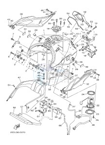 MT-09 TRACER MT09TRA TRACER 900 (2SCT) drawing FUEL TANK