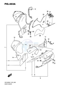 GSX-1300R ABS HAYABUSA EU drawing UNDER COWLING