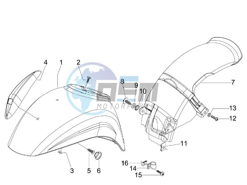 Wheel housing - Mudguard