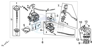 JET 4 50cc 45KMH drawing CARBURATOR