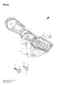 GSX-R1000 (E21) drawing SPEEDOMETER (GSX-R1000L1 E24)