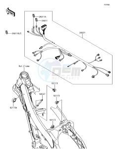 KX250F KX252AJF EU drawing Chassis Electrical Equipment