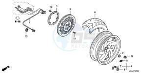 GL1800A NZ - (NZ) drawing REAR WHEEL