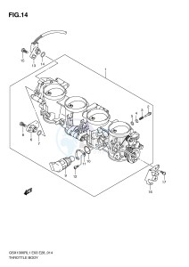 GSX1300R (E3-E28) Hayabusa drawing THROTTLE BODY (GSX1300RL1 E3)