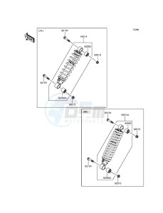 MULE PRO-DX KAF1000EGF EU drawing Shock Absorber(s)