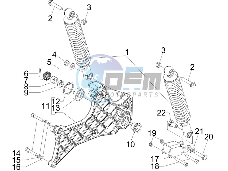 Rear suspension - Shock absorbers