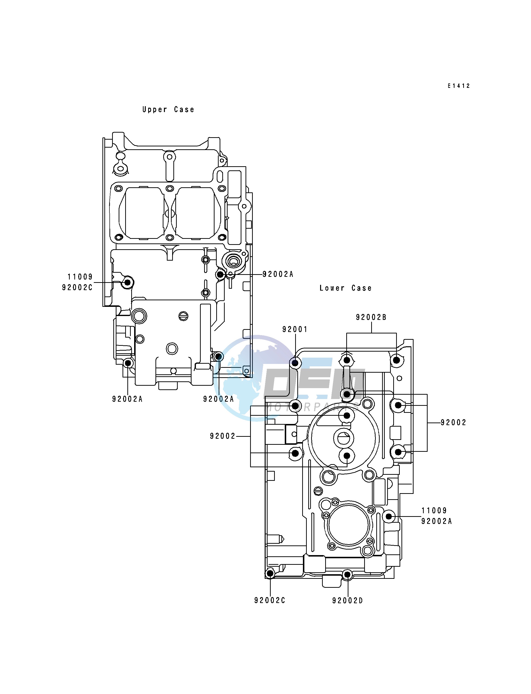 CRANKCASE BOLT PATTERN