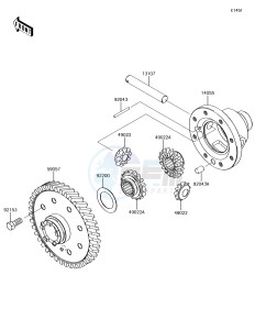 MULE SX KAF400JHF EU drawing Differential