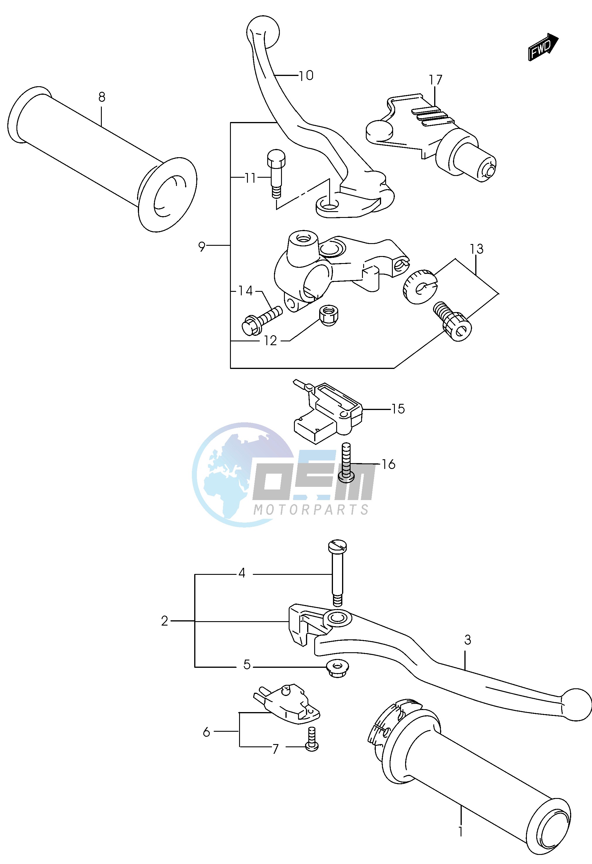 HANDLE LEVER (MODEL K3)