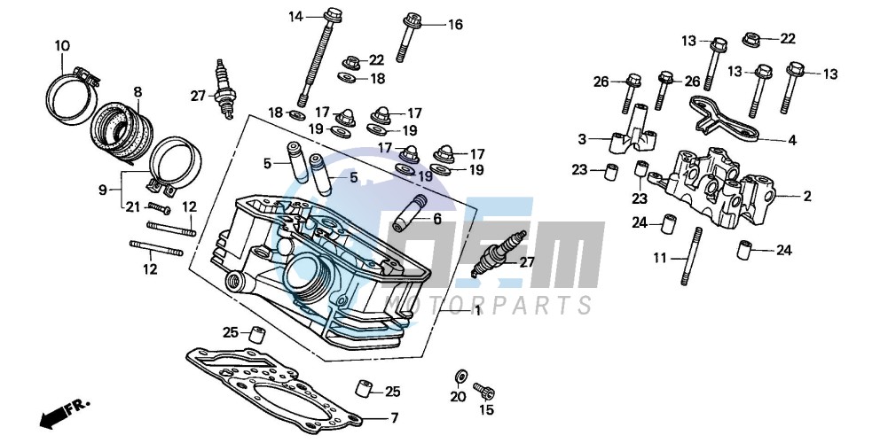 REAR CYLINDER HEAD