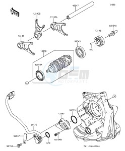 NINJA ZX-10R ABS ZX1000SGFA XX (EU ME A(FRICA) drawing Gear Change Drum/Shift Fork(s)