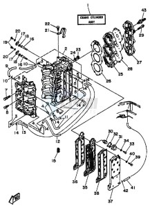 E60HM drawing CYLINDER--CRANKCASE