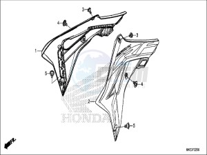 CRF450RH Europe Direct - (ED) drawing RADIATOR SHROUD (CRF450R)