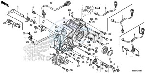 TRX420FM2G TRX420 ED drawing REAR CRANKCASE COVER