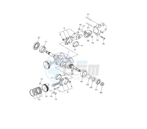 XP T-MAX 530 drawing CRANKSHAFT AND PISTON