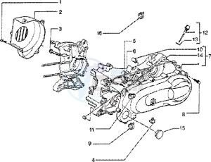 ET2 50 drawing Clutch cover - scrool cover