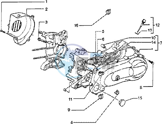 Clutch cover - scrool cover