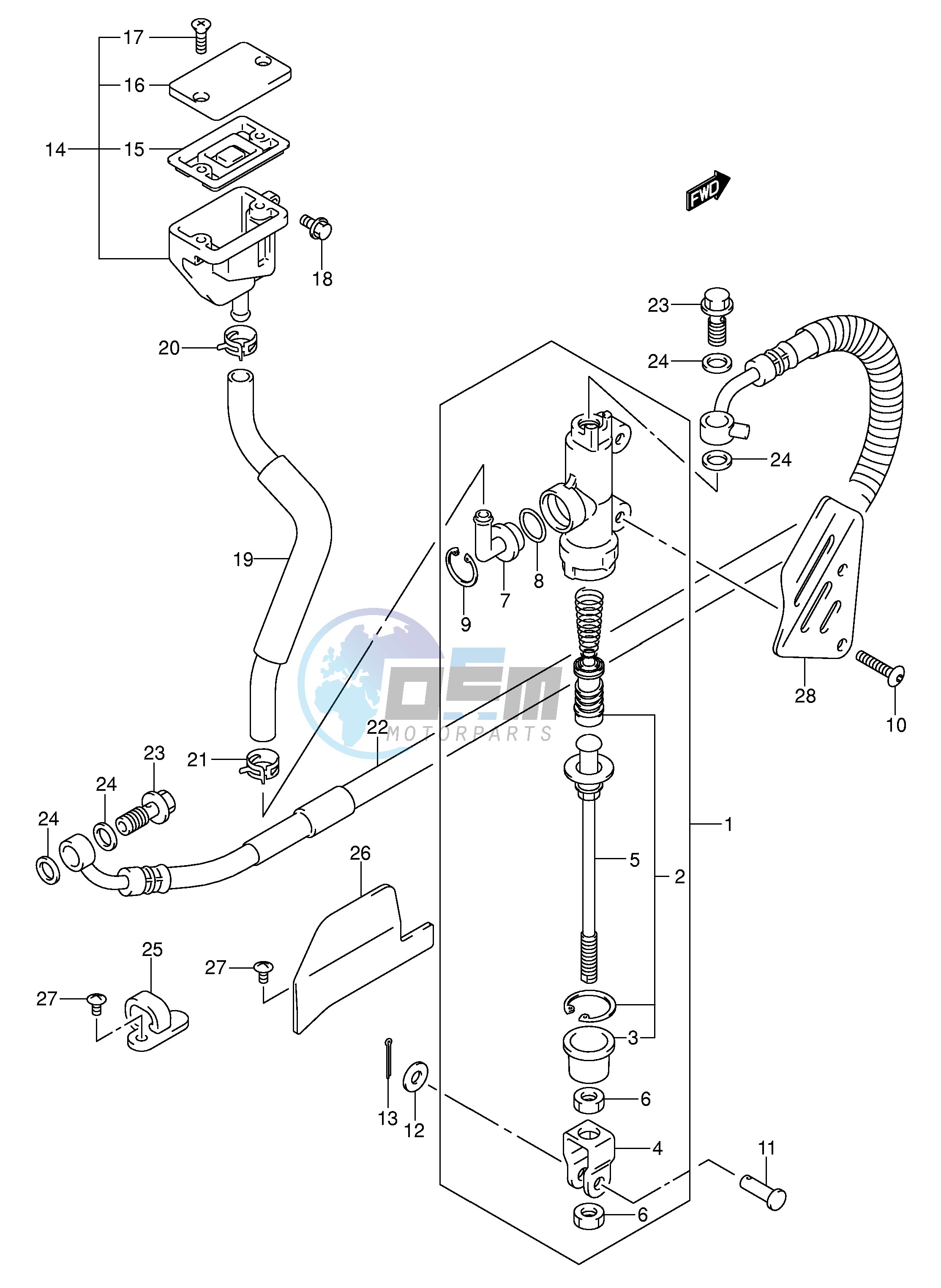 REAR MASTER CYLINDER